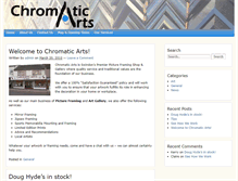 Tablet Screenshot of chromaticarts.com